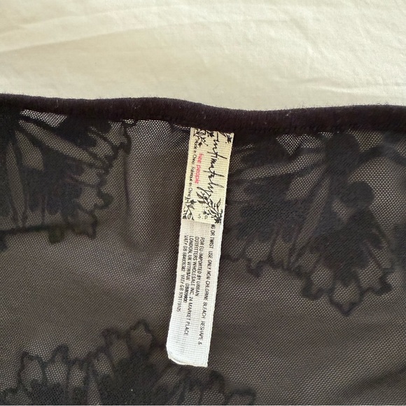 FP Intimately Black Mesh Back Bodysuit - Picture 3 of 5